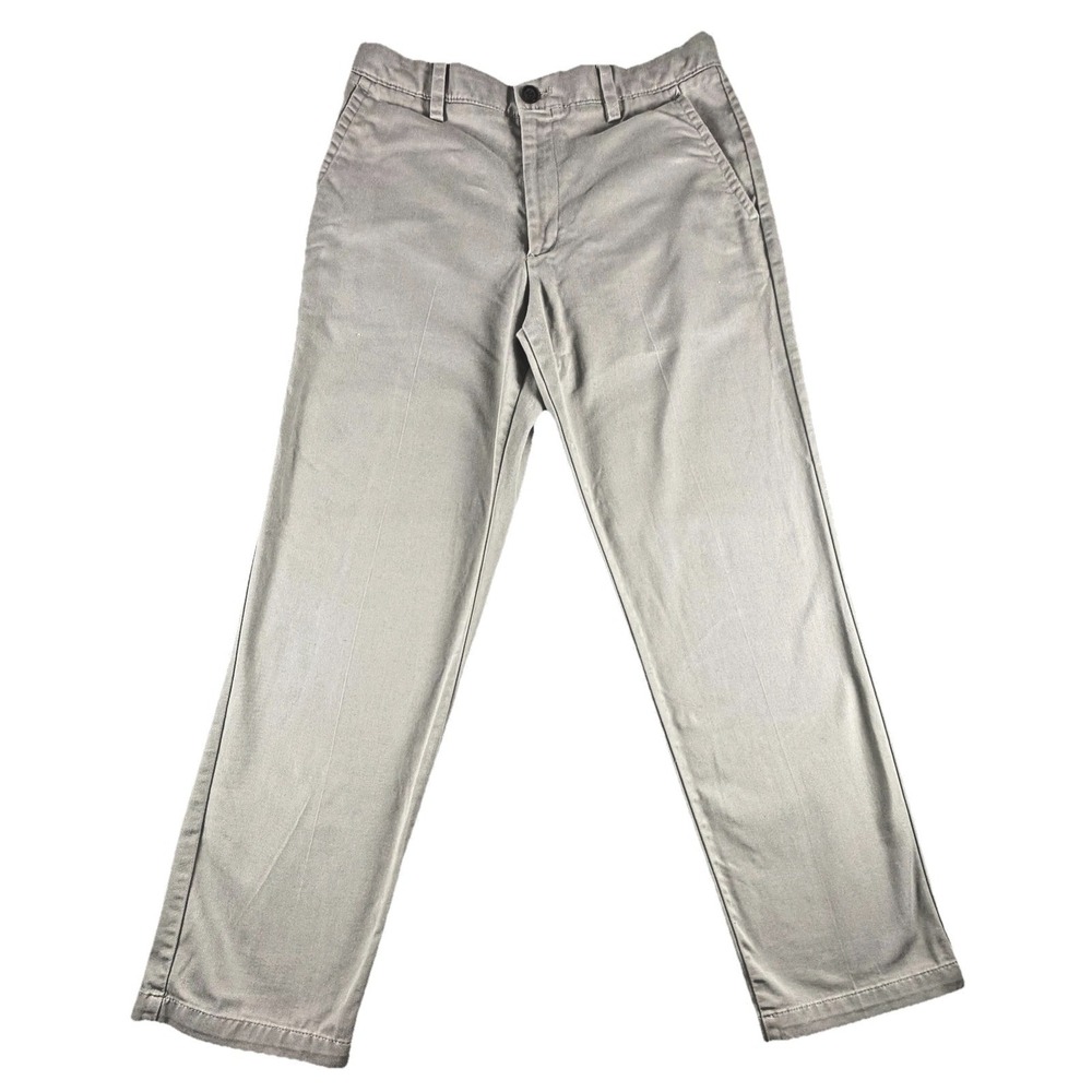 Dockers Pants Mens 31x30 Gray Chino Classic Fit Straight Twill Cotton Casual